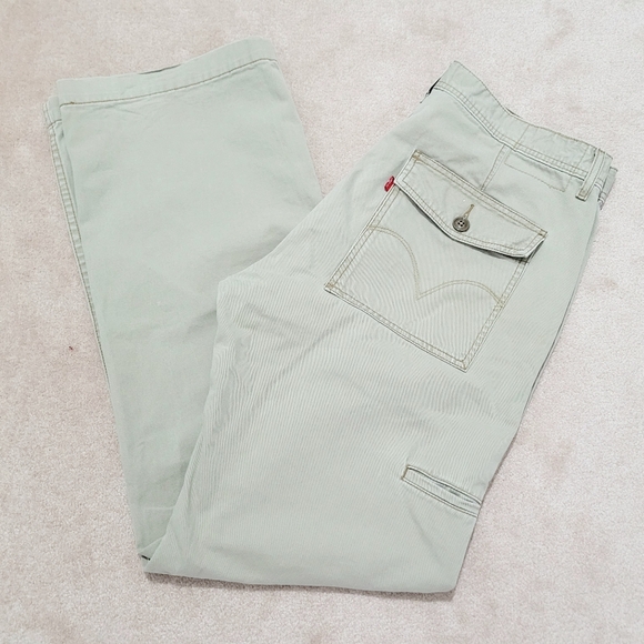 Levi's Other - LEVI'S Men's Workwear Pants Loose Bootcut 100% Cotton Size 36x34 Khaki Color